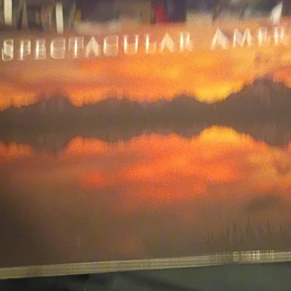 Ami Orange Twilight Sky Art Poster